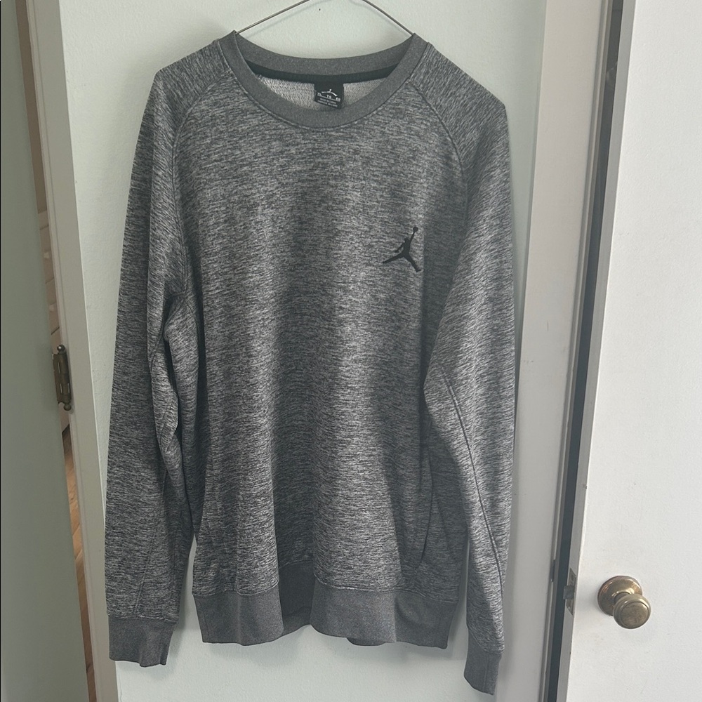 Jordan Men's Heather Gray Crewneck Sweater